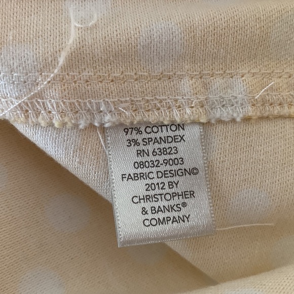 Christopher & Banks Yellow Polka Dot Button-Up Jacket – Sunshine Retro XL ☀️✨ - Picture 7 of 7